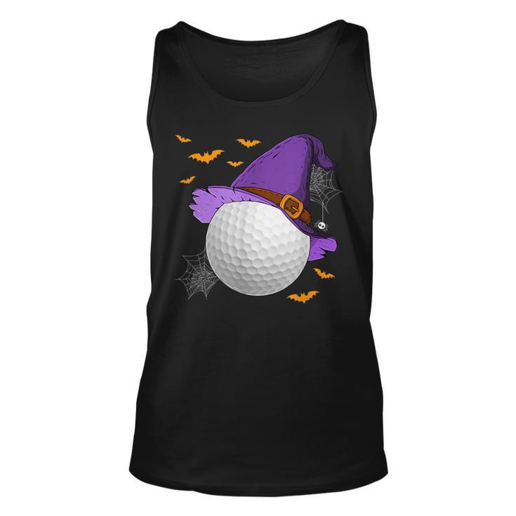 Golf Ball Witch Hat Pumpkin Spooky Halloween Costume Tank Top