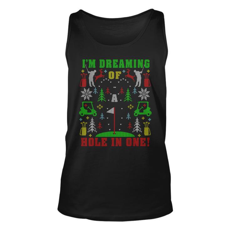 Golfing Golf Lover Ugly Christmas Sweater Party Tank Top