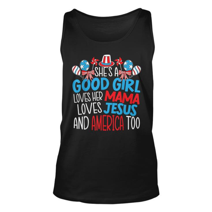 A Good Girl Who Loves America 4Th Of July Usa Patriotic Patriotic Tank Top