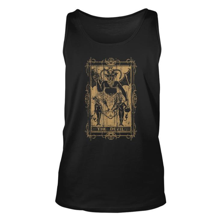 Goth Clothing Tarot Card The Devil Witchy Occult Horror Tarot Tank Top