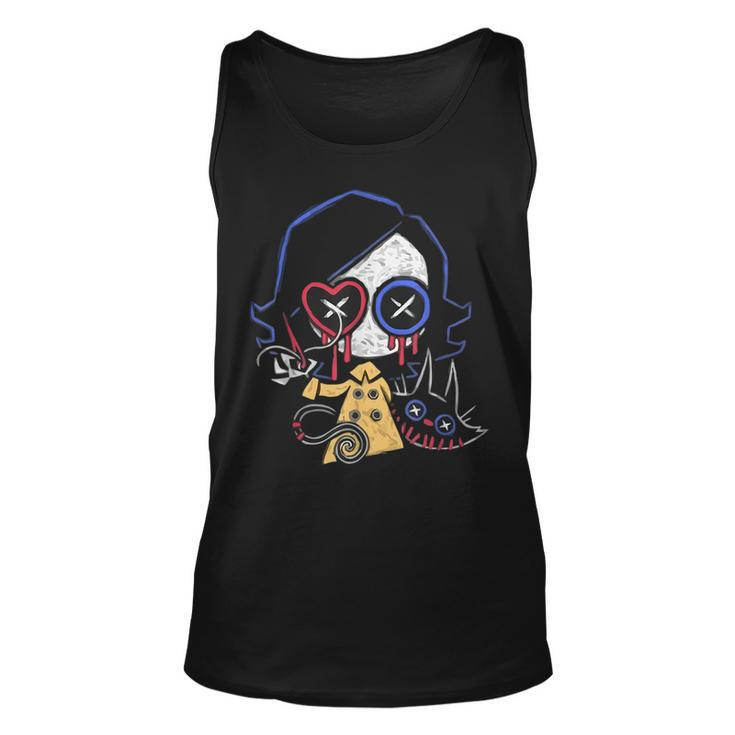 Gothic Clothing All Occult Horror Girl With Cat Creepy Draw Creepy Tank Top