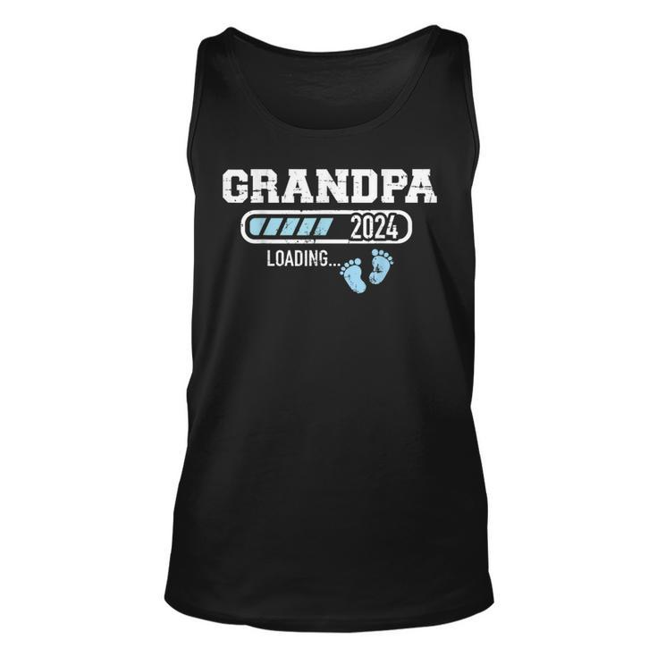 Grandpa 2024 Loading For Pregnancy Announcement Unisex Tank Top