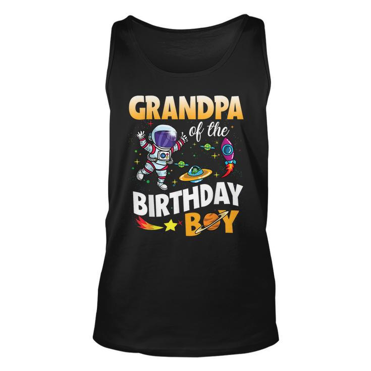 Grandpa Of The Birthday Boy Space Astronaut Birthday Tank Top