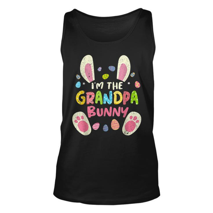 Grandpa Easter Matching Family Party Bunny Face  Unisex Tank Top