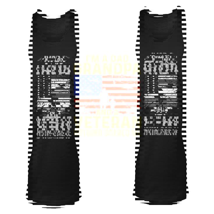 Grandpa For Men Fathers Day Im A Dad Grandpa Veteran Unisex Tank Top