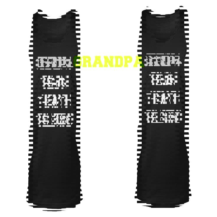 Grandpa The Man The Myth The Legend Cool  Unisex Tank Top