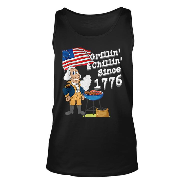 Grillin & Chillin Since 1776  4Th Of July   Unisex Tank Top