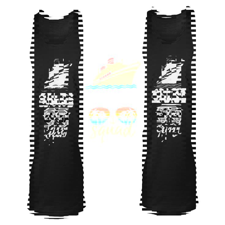 Groovy Cruise Squad 2023 Sunglasses Family Vacation Trip Unisex Tank Top