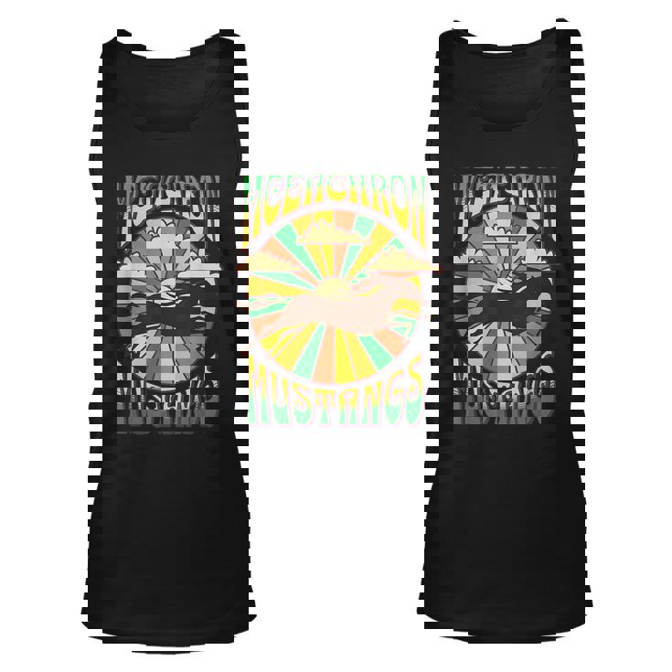 Groovy Hippie Style Mceachron Elementary Mustangs  Unisex Tank Top