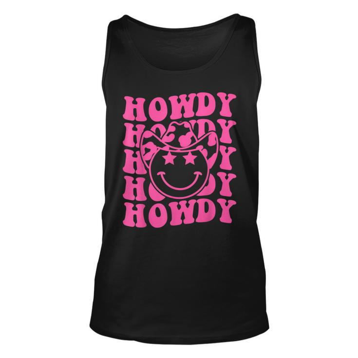 Groovy Howdy Rodeo Western Country Southern Cowgirl Rodeo Tank Top