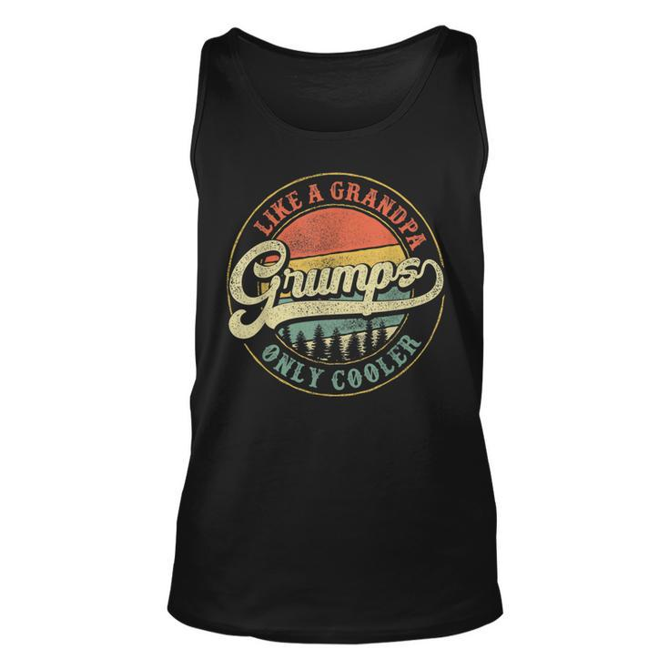 Grumps Like A Grandpa Only Cooler Vintage Retro Grandfather Tank Top