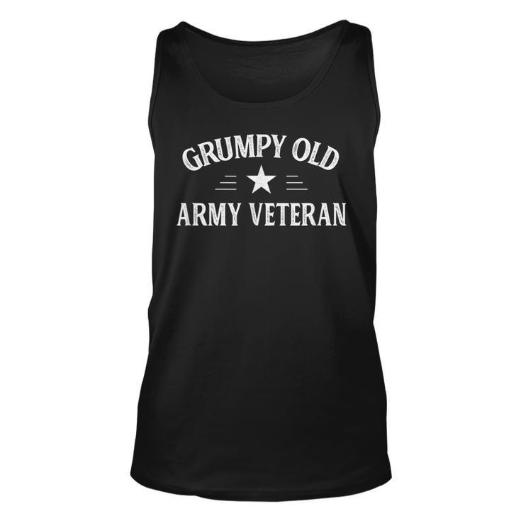Grumpy Old Army Veteran Vintage Style  Unisex Tank Top