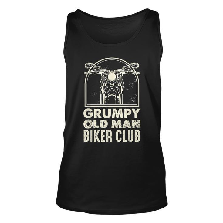 Grumpy Old Man Biker Club Funny Grump Men  Unisex Tank Top