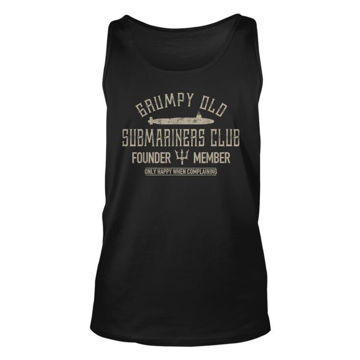 Grumpy Old Submariners Club Submarine Veteran  Unisex Tank Top