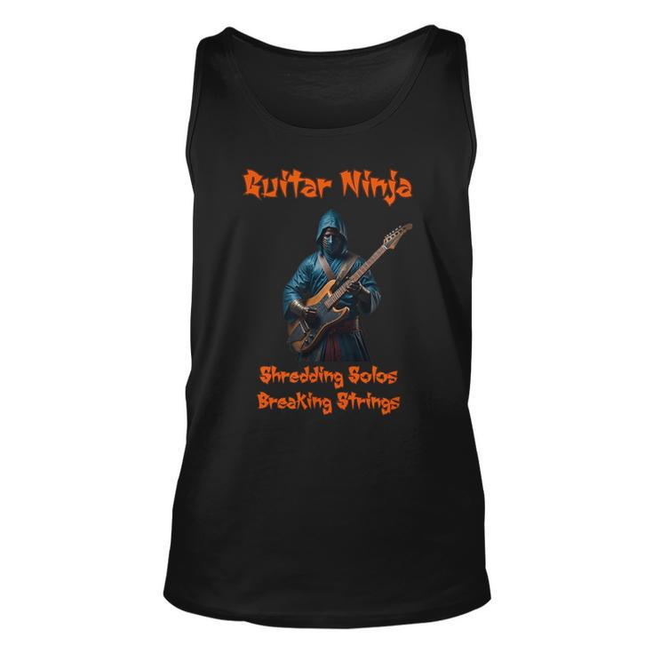 Guitar Ninja Shredding Solos Guitar Funny Gifts Unisex Tank Top