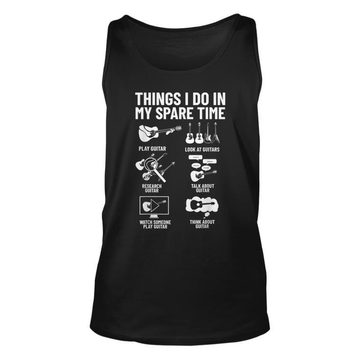 Guitar Player Outfit Musician Things I Do In My Spare Time Guitar Tank Top