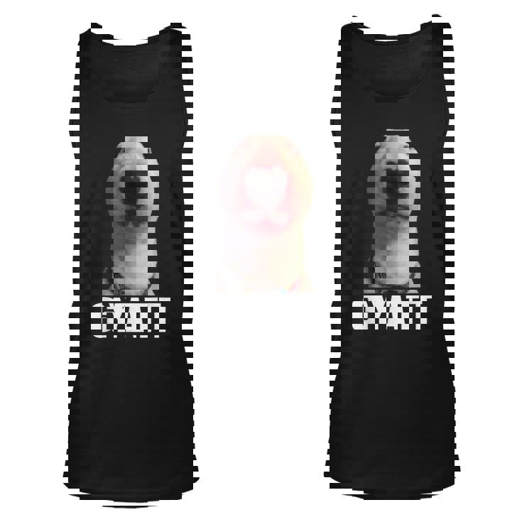 Gyatt Meme Damn Trend Reaction Cringe Gyatt Tank Top