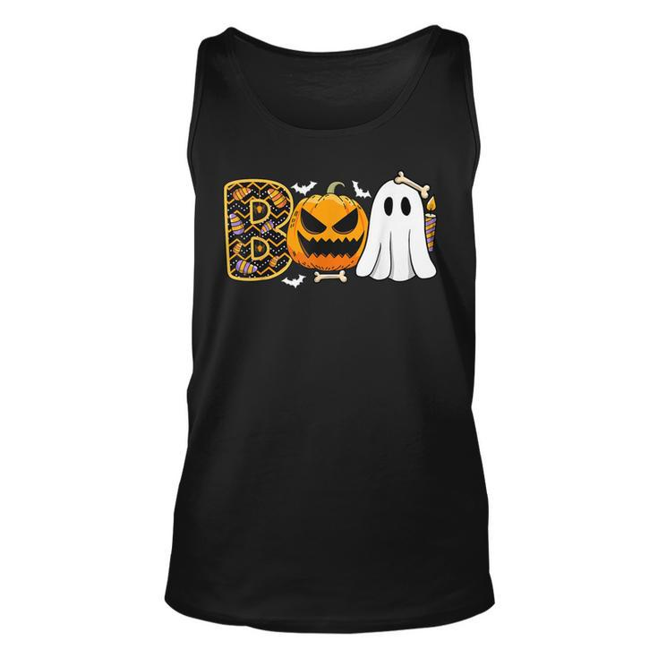 Halloween Costume Boo Spiders Ghosts Pumpkin & Witch Tank Top