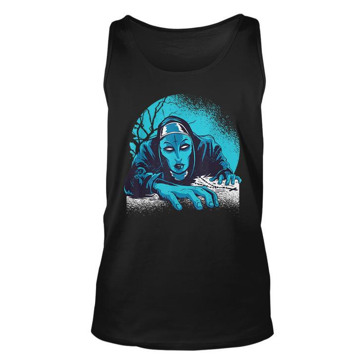 Halloween I Nun Horror Witch Church Scary Party  Unisex Tank Top