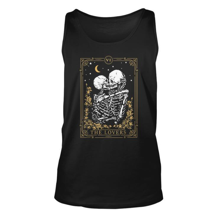 Halloween The Lovers Vintage Tarot Card Magic Occult Witch Magic Tank Top