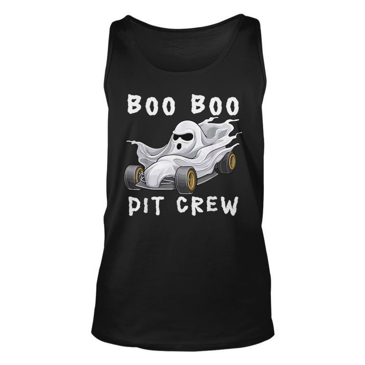 Halloween Race Car Party Racing Ghost Boo Matching Pit Crew Tank Top