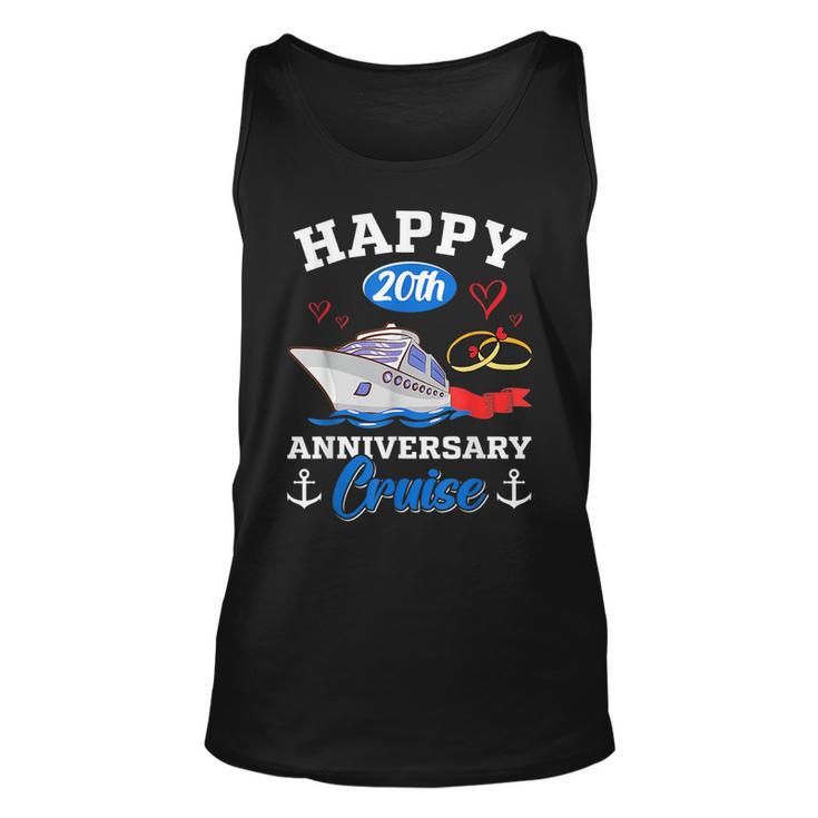 Happy 20Th Anniversary Cruise Funny Wedding Anniversary  Unisex Tank Top