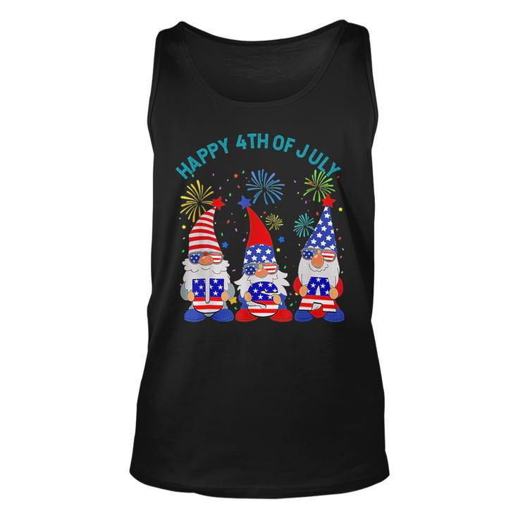 Happy 4Th Of July Gnome American Us Flag 4Th Of July Unisex Tank Top