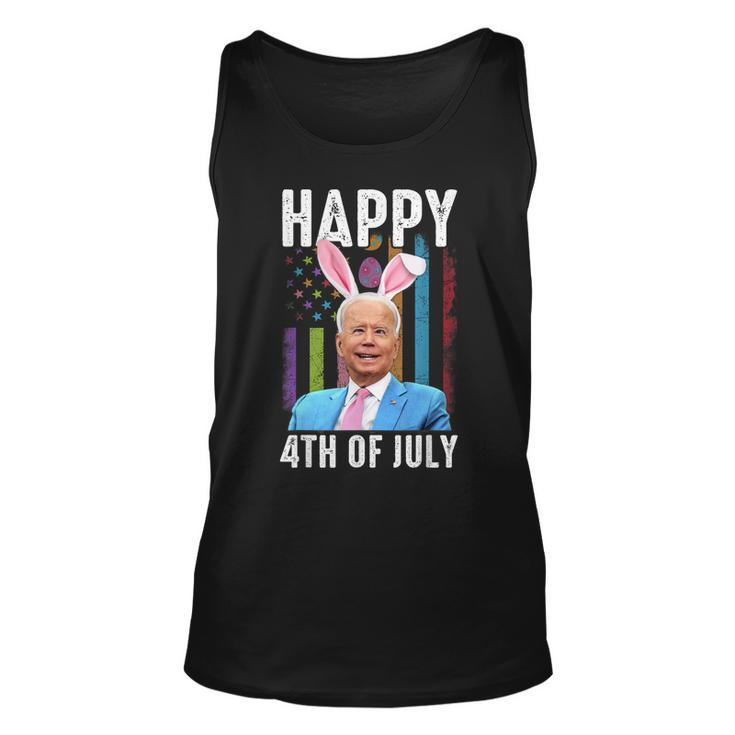 Happy 4Th Of July Joe Biden Easter Day Rabbit Bunny Eggs Unisex Tank Top