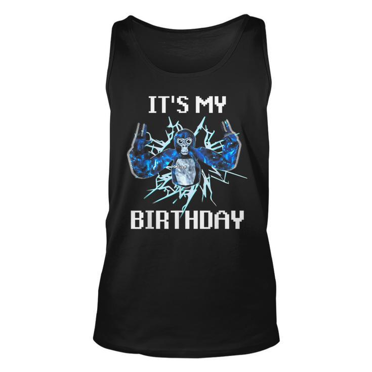 Happy Birthday Gorilla T  Its My Birthday Vr Gamer Boy  Unisex Tank Top