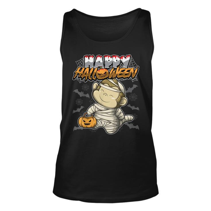 Happy Halloween - Disguised Monkey Ape - Halloween Costume  Unisex Tank Top