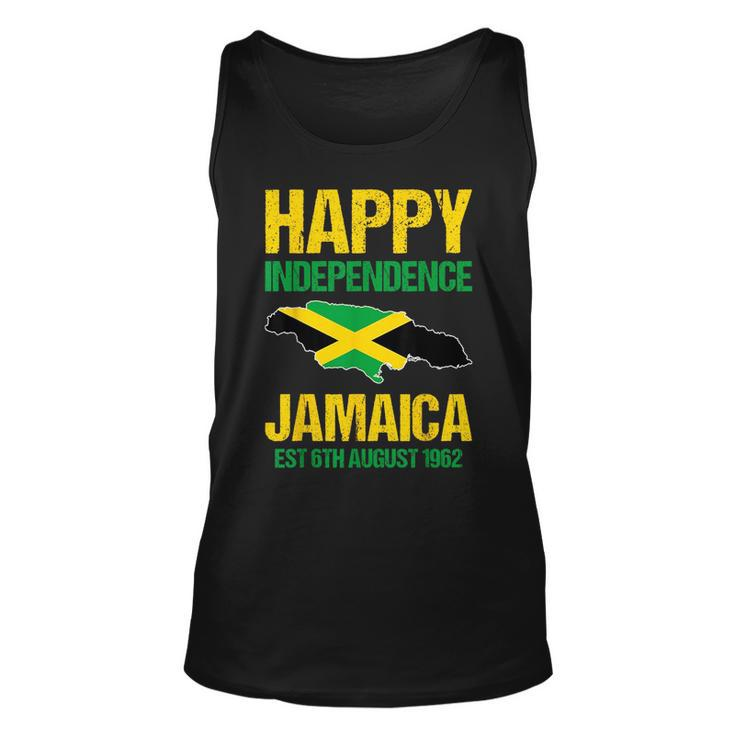 Happy Independence Jamaica Est 6Th August 1962 Jamaican  Unisex Tank Top
