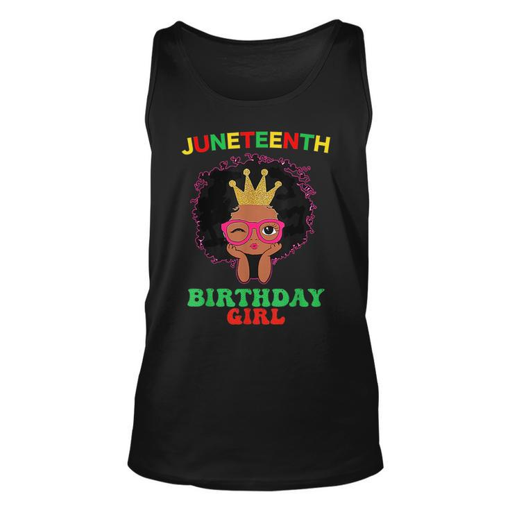 Happy Junenth My Independence Afro Black Birthday Girl  Unisex Tank Top