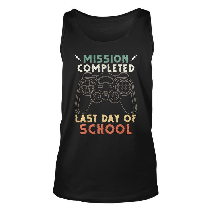 Happy Last Day Of School Gamer End Of The School Year Gaming Tank Top