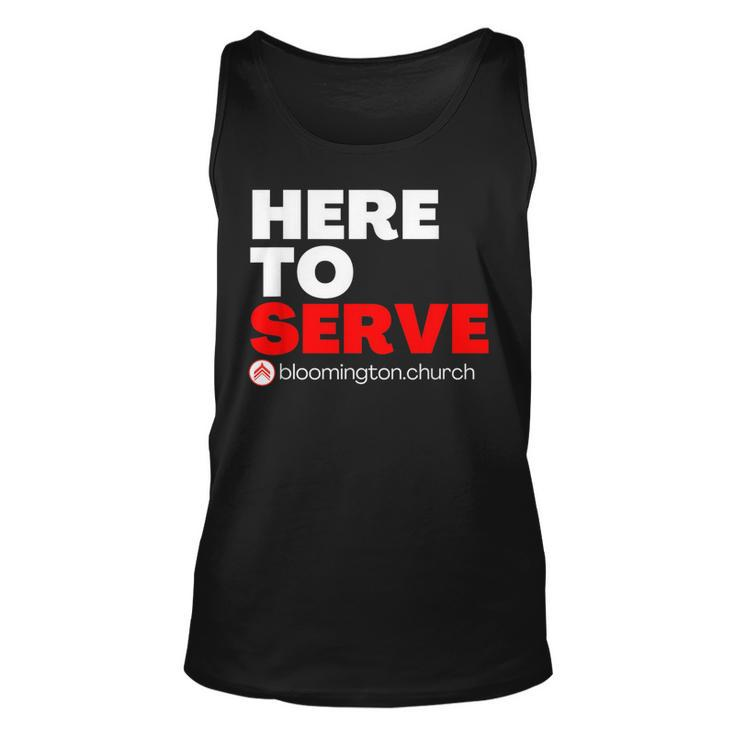Here To Serve  Unisex Tank Top