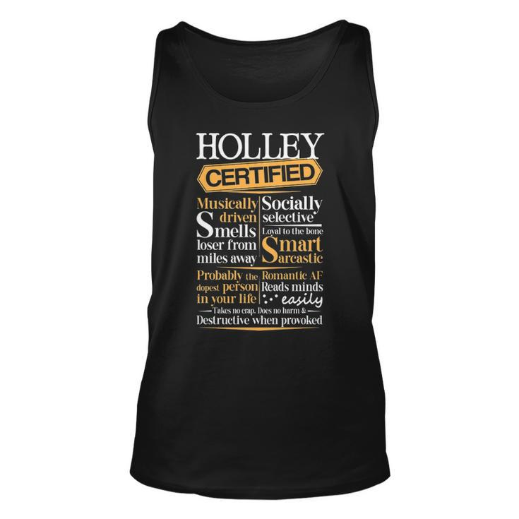 Holley Name Gift Certified Holley Unisex Tank Top