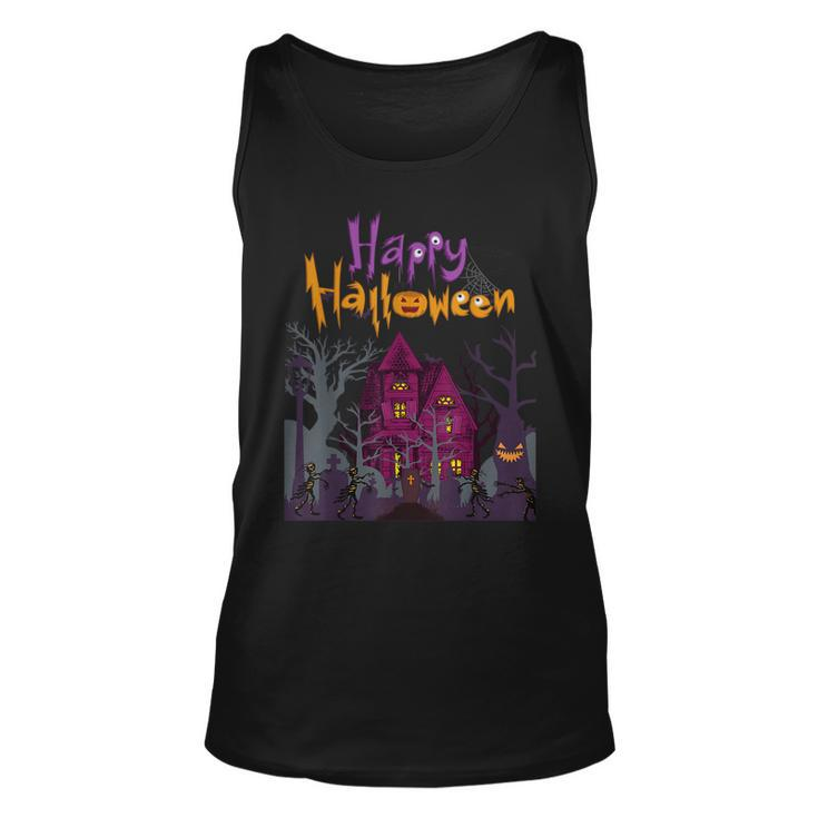 Horror House Happy Halloween Costume Present Happy Halloween  Tank Top