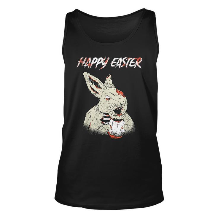 Horror Movie Lover Easter Bunny Bloody Gore Zombie Egg Easter Tank Top