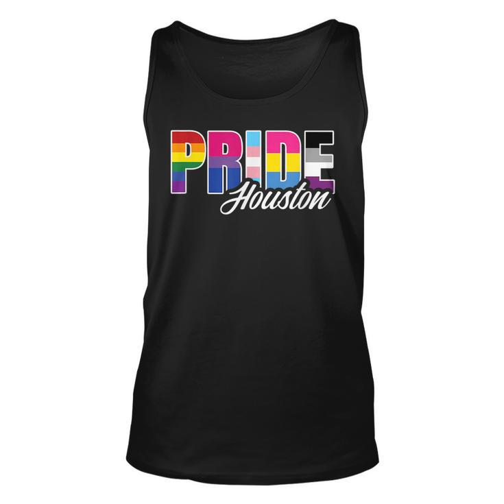 Houston Texas Gay Pride Lesbian Bisexual Transgender Pan  Unisex Tank Top