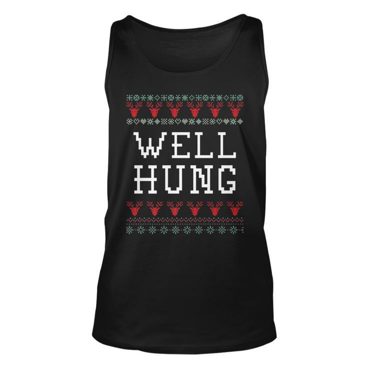 Well Hung Holiday Ugly Christmas Sweater Tank Top
