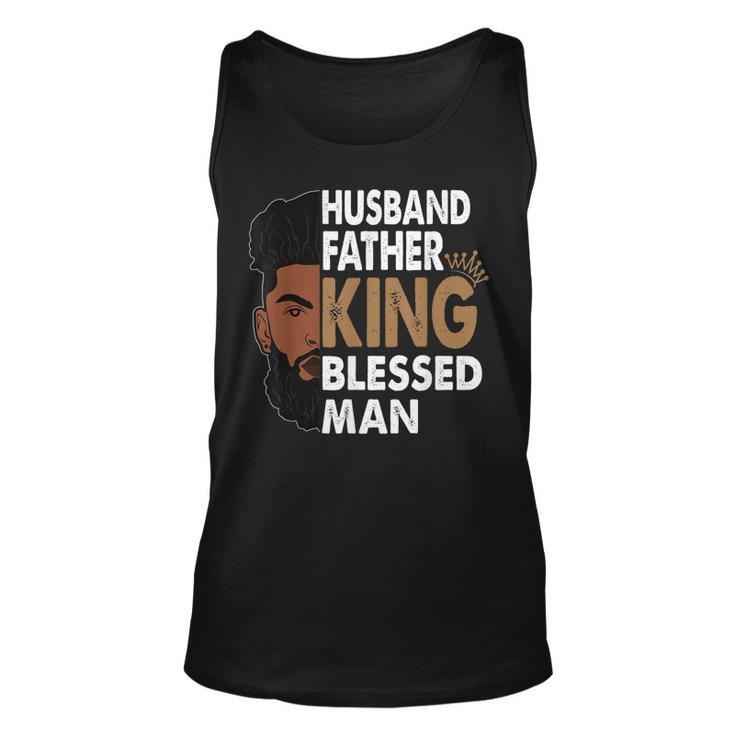 Husband Father King Blessed Man Afro  Unisex Tank Top