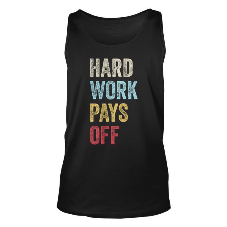 Hwpo Gym Workout Motivational Quote Hard Work Pays Off  Unisex Tank Top