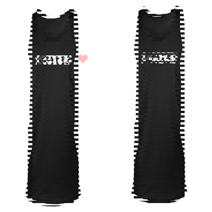 I Heart Corgis I Love Corgis Cute Red Heart Corgi Lover  Unisex Tank Top