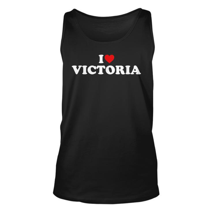 I Love Victoria - Heart Unisex Tank Top