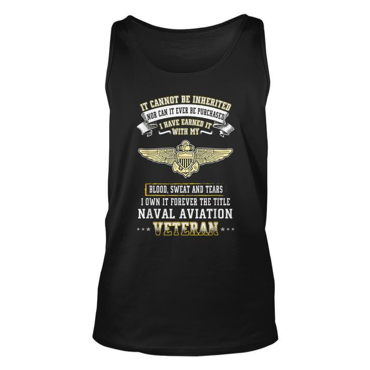 I Own Forever The Title Naval Aviation Veteran  Unisex Tank Top