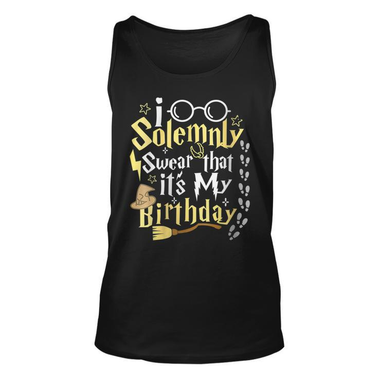 I Solemnly Swear That Its My Birthday Funny  Unisex Tank Top