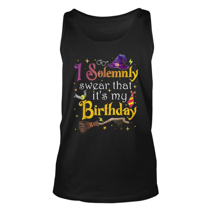 I Solemnly Swear That Its My Birthday Funny  Unisex Tank Top