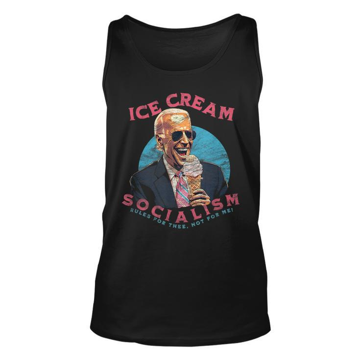 Ice Cream Socialism Rules For Thee Not For Me Joe Biden Socialism Tank Top