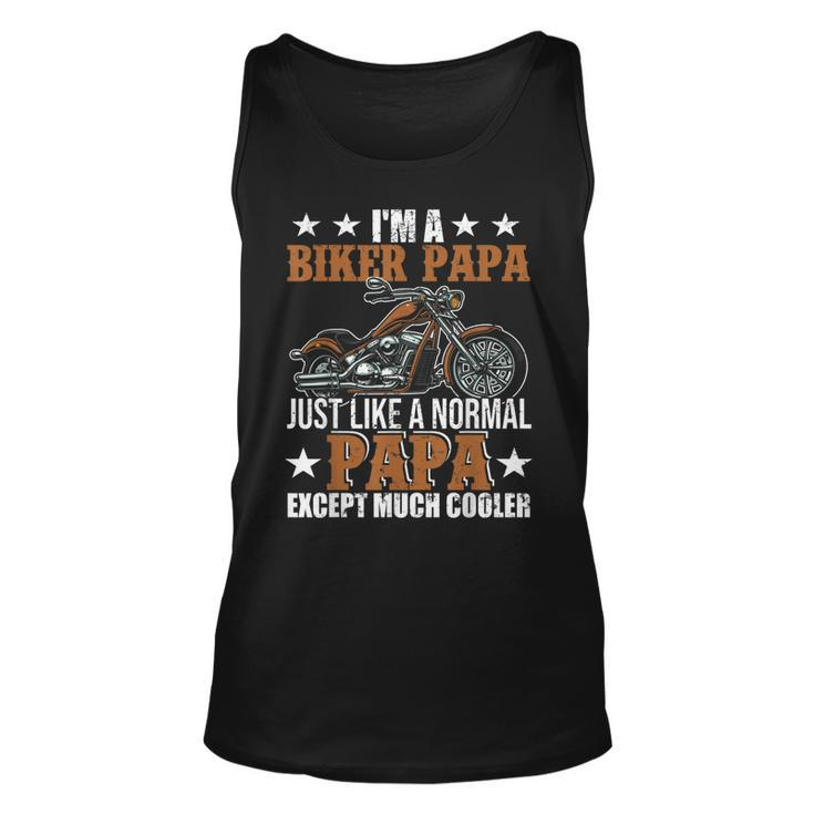 Im A Biker Papa Happy Fathers Day Matching Motorcycle Lover Unisex Tank Top
