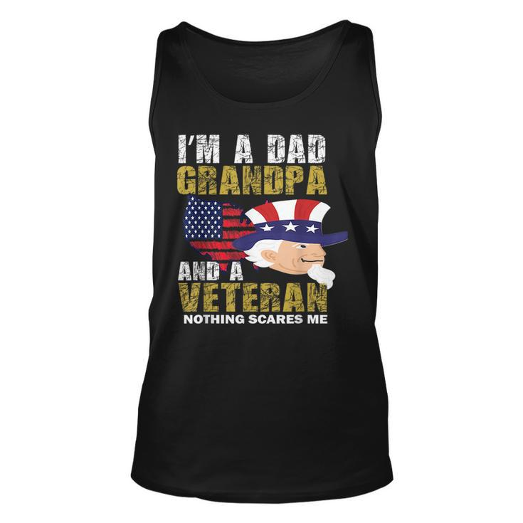 Im A Dad Grandpa And Veteran Fathers Day Unisex Tank Top