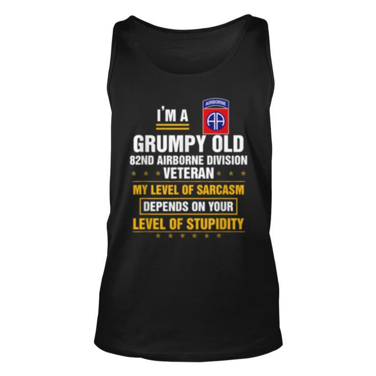 Im A Grumpy Old 82Nd Airborne Division Veteran  Unisex Tank Top